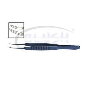 Pinzas de Sutura McPherson con Punta Curva de 0.3mm, Instrumento Quirúrgico Oftálmico de Titanio de Blush Surgical - Product Image 2