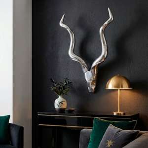 80x10x110cm Modern Antelope Head Tabletop Sculpture Artistic Animal <b>Decor</b> Eco-Friendly Durable for Living Room Handmade - Product Image 4