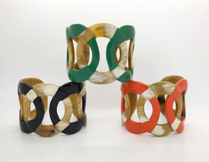 Brazalete de cuerno de vaca y búfalo pulido, estilo náutico, ecológico, de color natural para mujer, de Perfect Enterprises - Product Image 2