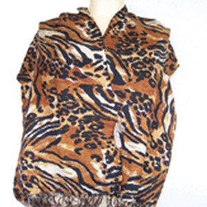 Elegant Animal Print Jacquard Pashmina Scarf for Women <b>and</b> Men Soft Luxury Warm Winter <b>Shawl</b> Stylish <b>Wrap</b> Lightweight Designer - Product Image 2