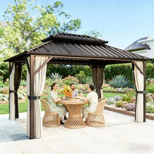 Gazebo/Pergola da Giardino con Tettoia per Ombra e Comfort all'Aperto - Product Image 1
