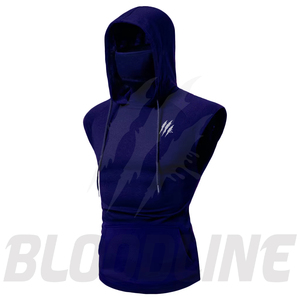 Sudadera con capucha y media cremallera unisex de corte regular con logo personalizado Bloodline, 100% algodón transpirable, estilo hip hop, informal, para invierno y viajes. - Product Image 5
