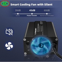 Convertisseur de puissance à onde sinusoïdale pure DC AC 500W 1000W de crête 12V DC vers 220 à 230V AC, onduleur de voiture avec prise EU pour camping-car et camping