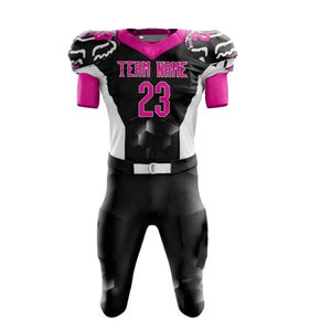 Uniforme de football américain pour hommes de qualité supérieure, léger, entièrement imprimé par sublimation, vêtements d'équipe antibactériens, uniforme de football pour hommes - Product Image 5