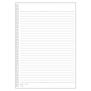 สมุดโน้ตแบบห่วง LIHIT LAB ขนาด A5 30 หน้า แบบถอดเปลี่ยนได้ 148x210 มม. ใช้ได้กับรุ่น N1650 - Product Image 1