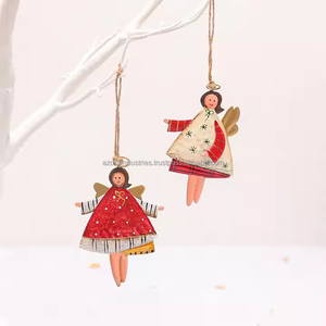 Arbre de Noël Danse Ange En Métal Ornements Suspendus Décor Décoration De Fête À La Maison - Product Image 4