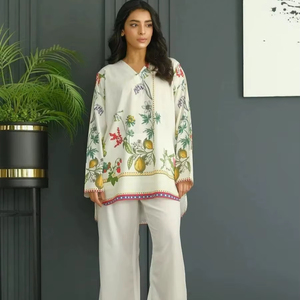 Beautiful Ethnic Clothing Amazing Color Modern Style Premium Bsy Viscous Latex <b>Cot</b> Set With Embroidery Work World Wide Exporter - Product Image 1