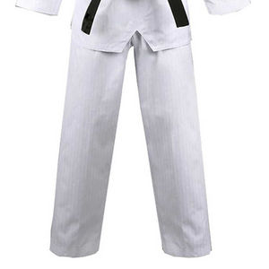 Dobok de Taekwondo Duradero, Ligero, Transpirable y de Secado Rápido, de Poliéster/Algodón, con Cinturón Blanco para Adultos, para Práctica y Combate - Product Image 3