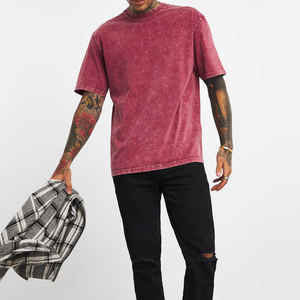 Camiseta de Hombre con Efecto Desgastado, Estilo Casual, Oversize, de Algodón, Manga Corta, Estilo Veraniego - Product Image 4