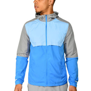 Custom Men Color Block Windbreaker Lightweight Waterproof Running <b>Jacket</b> Hooded Outdoor Sports Breathable Casual <b>Zip</b> <b>Up</b> Windcoat - Product Image 1