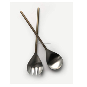 มีดช้อนทองเหลืองส้อมสำหรับร้านอาหารโรงแรมกระจกขัดเงาใช้รับประทานอาหาร - Product Image 5