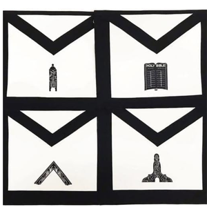 Masonic <b>Funeral</b> Members Apron Set Hand Embroidered Collar Royal Arch Full <b>Dressed</b> Regalia OEM Custom Uniquen Enterprises MA09 - Product Image 1