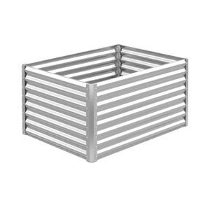 Tall Galvanized Corrugated Metal Raised Garden <b>Bed</b> Outdoor Deep Rectangular Planter Box Outdoor GB002 - Product Image 1