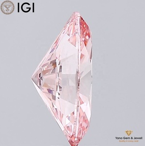 เพชร CVD รูปทรงวงรี พร้อมใบรับรอง IGI น้ำหนัก 7.00 กะรัต สีชมพูสดใสแฟนซี ความสะอาดระดับ VS1 สำหรับแหวนหมั้นที่สวยงาม - Product Image 4