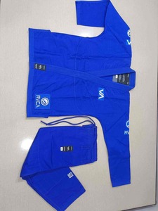 Hot Selling Shoyorol Batch#60 RVCA V2 Blue Bjj Gi Kimono <b>Set</b> 100% Cotton Brazilian Shoyorol Jiu Jitsu Martial <b>Arts</b> Uniforms - Product Image 6