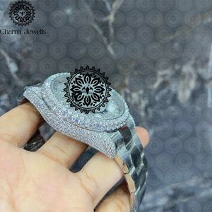 Charm Jewells Luxury Stainless Steel <b>Watch</b> 36mm Analog Quartz Round Dial Women Fashion Luminous Fold Clasp - Product Image 2