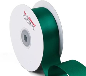 Wholesale Eco-Friendly La <b>Ribbons</b> Satin <b>Ribbon</b> Solid Blue Woven Double Face Glitter Printed Gift Packaging 1-1/2 Inch - Product Image 4