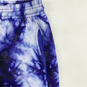 Custom Men <b>Mesh</b> Basketball Shorts Elastic Waist Drawstring Side Pocket Sublimation 3D Printing OEM ODM Supplier - Product Image 6