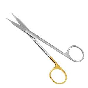 Tijeras Goldman-Fox Curvas de 13 cm |   Carburo de Tungsteno y Acero Inoxidable TC |   Corte de Suturas Dentales |   Juego de Instrumentos Manuales - Product Image 4