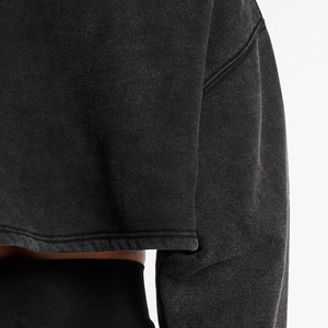 Custom Casual Women <b>Crop</b> Pullover <b>Hoodies</b> Heavyweight Breathable Fabric Cropped Hoodie <b>Crop</b> <b>Top</b> Hoodie for Women - Product Image 6