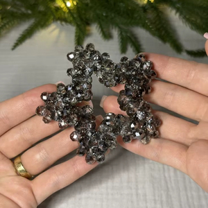 Handmade Beaded Star Ornament Christmas Hanging Decoration <b>Crystal</b> Star <b>Tree</b> Decor - Product Image 1