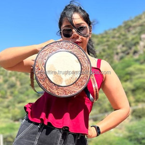 กระเป๋าหนังสำหรับโรงอาหารแบบตะวันตก & อุปกรณ์ใหม่กระเป๋าหนังแท้แบบคาดลำตัวสำหรับผู้หญิงกระเป๋าหนังวัวคุณภาพสูง - Product Image 2