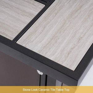 Tavolo con Braciere a Gas Propano da 32 Pollici per Intrattenimento all'Aperto - Product Image 5