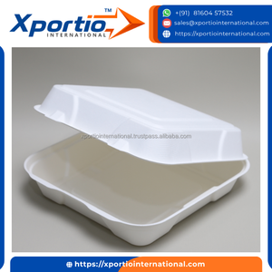 Caja para Hamburguesas de Fibra de Caña de Azúcar Resistente, Tipo Concha, Ecológica, Anti-Fugas, para Servicio de Alimentos - Product Image 5