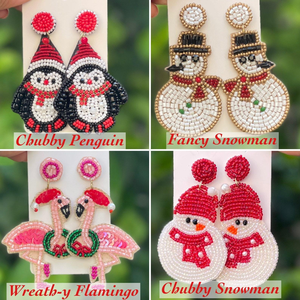 Pendientes de Joyería Ligeros con Bordado de Mariposas a Mano con Cuentas de Semilla de Algodón, Diseño Clásico Colorido y Llamativo para Fiestas - Product Image 5