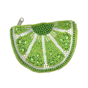 Monedero Clásico con Cuentas y Mini Cremallera, Bordado en Colores Mixtos, Uso Diario, para Fiestas de Cumpleaños, Hecho a Mano en India para Mujeres y Niñas - Product Image 2