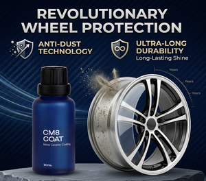 ECOWAY CM8 Scellant Métallique pour Peinture avec Technologie Anti-Poussière Revêtement de Jante au Graphène pour Fournisseurs d'Entretien Automobile Emballage 30ml - Product Image 3