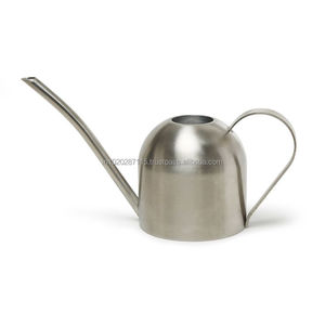 Bote de agua moderno de acero inoxidable para uso decorativo con mango de fácil sujeción y pico delgado para riego de precisión - Product Image 2