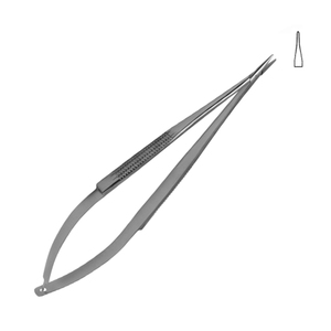 Ciseaux Circumflex MILLS, lames angulées à 125 degrés, pointe sphérique de 1 mm, longueur totale 7,25 pouces (18,4 cm), outil chirurgical ZETOMEDPRO - Product Image 4
