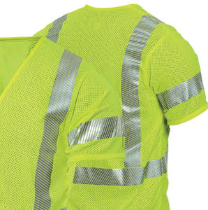 Chaleco de Seguridad Laboral de Alta Visibilidad con Tiras Reflectantes, Múltiples Bolsillos, Tejido de Malla para Protección Diaria, Transpirable, para Hombre - Product Image 6