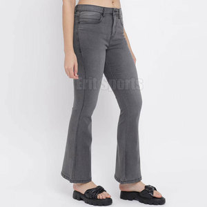 Everyday Casual Summer Women Flare Pant Soft Touch Material Eco-Friendly Breathable High Quality Cotton/Polyester Made - Product Image 3