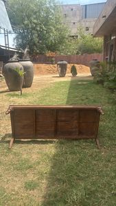 Banc de jardin en bois massif de style moderne, chaise de décoration durable pour l'extérieur, mobilier de maison, prix promotionnel disponible en centre commercial - Product Image 6