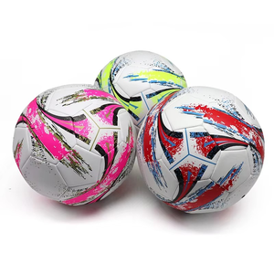 Balón de Fútbol de Cuero PU Ligero con Impresión Personalizada al por Mayor, Tamaños 2-6, Colores y Logotipos Personalizados, para Entrenamiento Profesional - Product Image 1