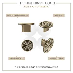 Boutons de tiroir décoratifs pour armoire, poignées de porte durables pour meubles de cuisine et de salle de bain - Product Image 4