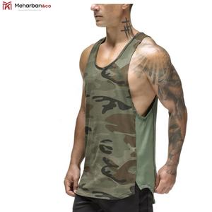 Camiseta sin mangas de tela deportiva con logotipo personalizado para gimnasio, camiseta sin mangas para entrenamiento físico de secado rápido para culturista para hombre - Product Image 5