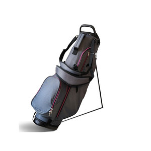 Golf Bag Blue White Brown Nylon Large Capacity Multi Compartment Zip Closure Adult Carry Golf Clubs - Product Image 2