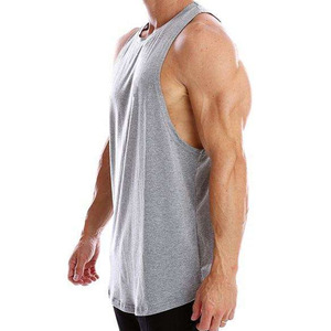 เสื้อกล้ามกีฬาผ้าคอตตอนถักแบบริบ 100% ขายส่ง สำหรับผู้ชาย คุณภาพสูง แบบไม่มีแขน สไตล์ลำลอง ปักลาย สตรีทแวร์ แห้งเร็ว - Product Image 5