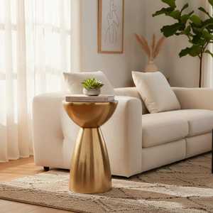Mesa Consola Royal Pedestal, Diseño Contemporáneo, Muebles Hechos a Mano para Sala de Estar - Product Image 2