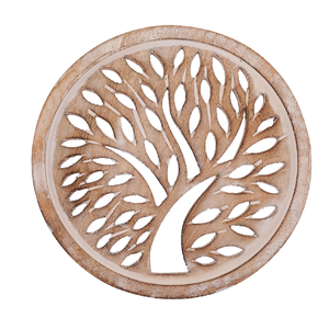 Sous-plat en bois massif créatif et classique, fait main, pour table à manger – Meilleur prix - Product Image 1