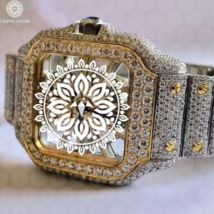 Montre de Luxe Charm Jewells en Acier Inoxydable 39mm, Mouvement Mécanique Analogique, Verre Saphir, Unisexe, Tendance, Étanchéité 10 ATM - Product Image 2