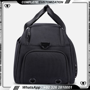 Sac de voyage en denim polyester résistant à l'eau, séparation sec/humide, logo personnalisé, sport, léger, tendance - Product Image 5