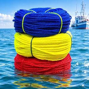 Corde de pêche torsadée en PE, alternative en polyéthylène HDPE, corde marine durable haute résistance pour la navigation - Product Image 1