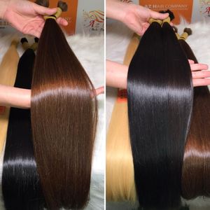 Extensiones de cabello natural virgen a granel de grado 12A Super doble dibujado de longitud completa vendedor mayorista vietnamita - Product Image 4