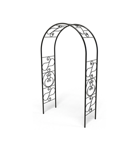 Modern <b>Iron</b> Garden Arch Trellis <b>8</b> Feet Height Painted Rustproof for Backyards Plant Support Wrought <b>iron</b> garden archway - Product Image 4