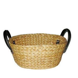 Vietnam bambou boîtes de rangement bacs organisateur écologique élégant ovale jacinthe d'eau panier cuisine maison HLB 1318 sans danger pour les aliments - Product Image 1