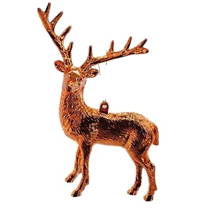 High Quality Standing Reindeer Glitter Christmas Tree Hanging <b>Ornament</b> Plastic Plating Deer Decor - Product Image 6